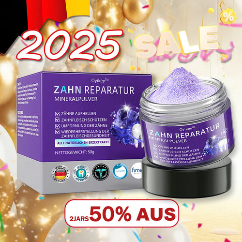 ✅Offizieller Shop: Oyikey™🌱Zahnreparatur-Mineralpulver 👨⚕️ Empfohlen von der Deutschen Zahnärztekammer (wirkt effektiv gegen Karies, Zahnfleischerkrankungen, Zahnsensibilität, Mundgeschwüre, gelbe Zähne und verbessert die Mundgesundheit)