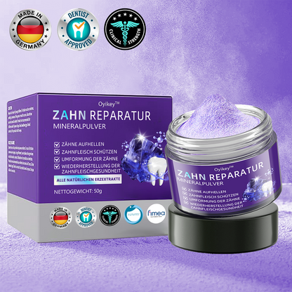 ✅Offizieller Shop: Oyikey™🌱Zahnreparatur-Mineralpulver 👨‍⚕️ Empfohlen von der Deutschen Zahnärztekammer (wirkt effektiv gegen Karies, Zahnfleischerkrankungen, Zahnsensibilität, Mundgeschwüre, gelbe Zähne und verbessert die Mundgesundheit)