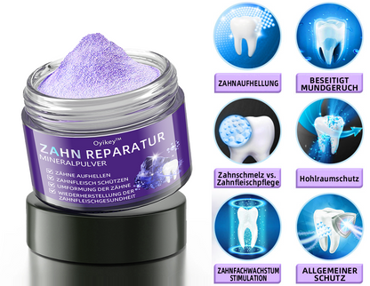 ✅Offizieller Shop: Oyikey™🌱Zahnreparatur-Mineralpulver 👨‍⚕️ Empfohlen von der Deutschen Zahnärztekammer (wirkt effektiv gegen Karies, Zahnfleischerkrankungen, Zahnsensibilität, Mundgeschwüre, gelbe Zähne und verbessert die Mundgesundheit)