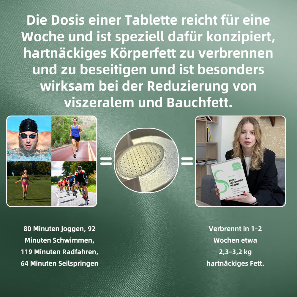 【BfArM-Zertifizierung ohne Nebenwirkungen】💉Oyikey®SMGT-GLP-1 Nano-Mikronadel-Pflaster（Schmerzfrei, lang anhaltend, gegen Diabetes, Fettleibigkeit und Herz-Kreislauf-Erkrankungen👨‍🔬）