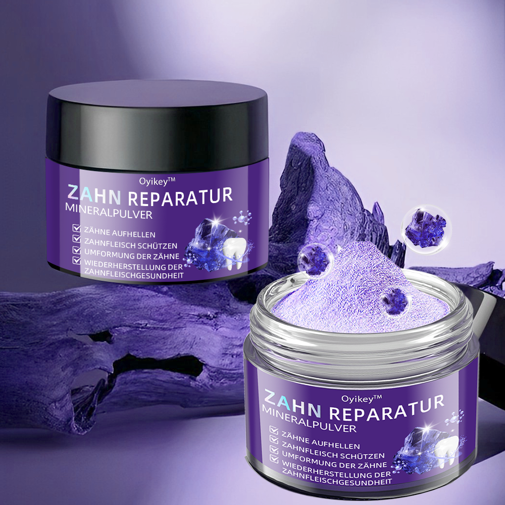 ✅Offizieller Shop: Oyikey™🌱Zahnreparatur-Mineralpulver 👨‍⚕️ Empfohlen von der Deutschen Zahnärztekammer (wirkt effektiv gegen Karies, Zahnfleischerkrankungen, Zahnsensibilität, Mundgeschwüre, gelbe Zähne und verbessert die Mundgesundheit)
