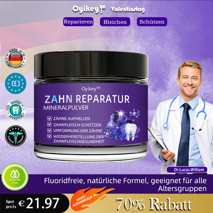 ✅Offizieller Shop: Oyikey™🌱Zahnreparatur-Mineralpulver 👨‍⚕️ Empfohlen von der Deutschen Zahnärztekammer (wirkt effektiv gegen Karies, Zahnfleischerkrankungen, Zahnsensibilität, Mundgeschwüre, gelbe Zähne und verbessert die Mundgesundheit)